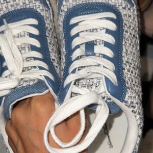 Universal Thread Blue and White Tweed Sneakers